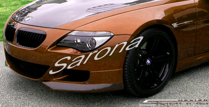 Custom BMW 6 Series  Coupe & Convertible Front Add-on Lip (2004 - 2010) - $625.00 (Part #BM-070-FA)